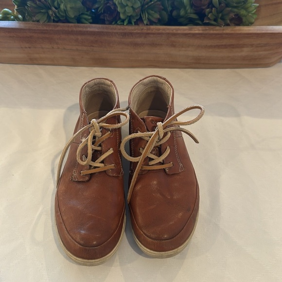 ECCO Women's‎ Damara Boot brown Tan Leather Sneaker Casual Shoes size EU 38 EUC - Picture 2 of 7